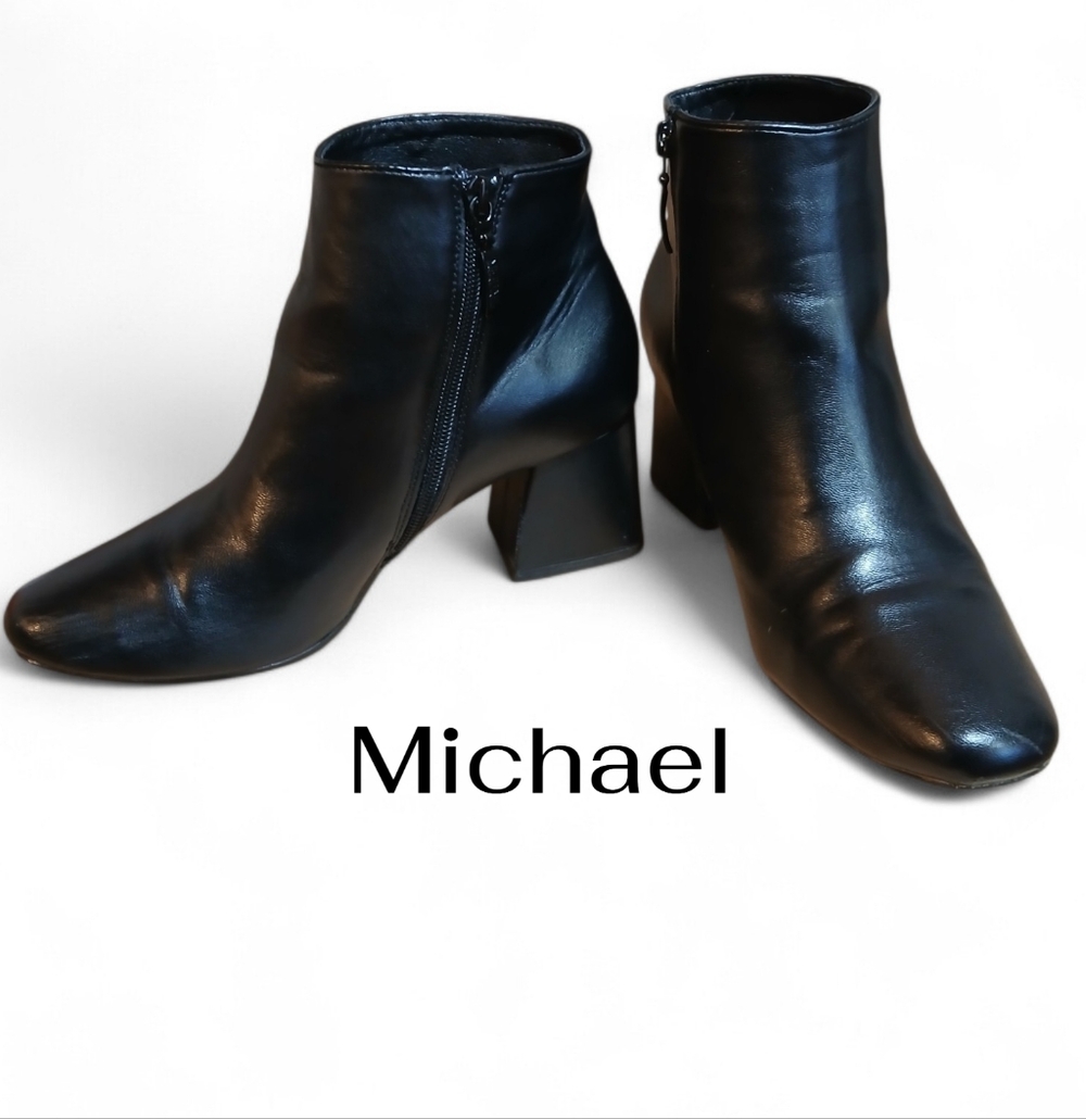 Michael Shannon Women's Size 8.5 Sleek Black Ankle Booties